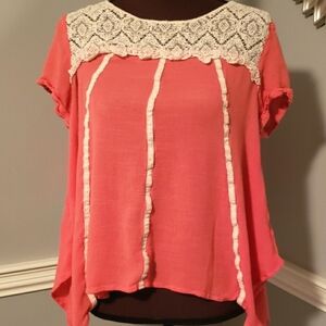 Umgee Crochet/Lace Blouse